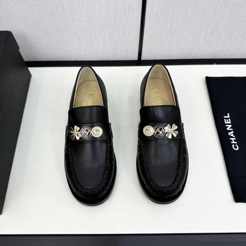 Ch*el leather shoes
